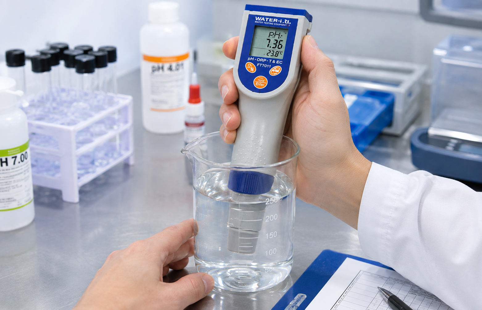 FT7011 durante una medición directa